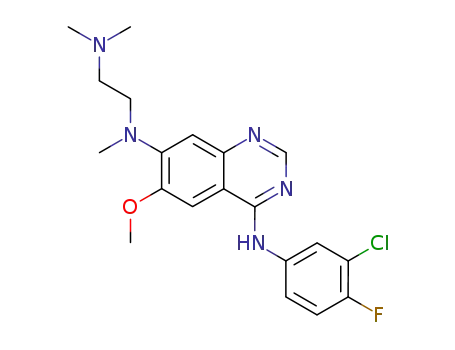 N4-(3-chloro-4-fluoro-phenyl)-N7-(2-dimethylamino-ethyl)-6-methoxy-N7-methyl-quinazoline-4,7-diamine