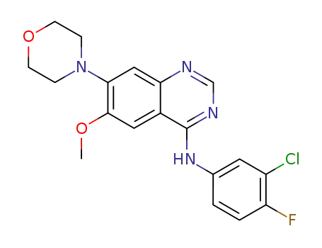 (3-chloro-4-fluoro-phenyl)-(6-methoxy-7-morpholin-4-yl-quinazolin-4-yl)-amine