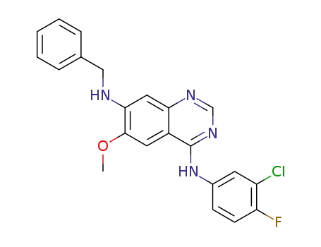 N7-benzyl-N4-(3-chloro-4-fluoro-phenyl)-6-methoxy-quinazoline-4,7-diamine