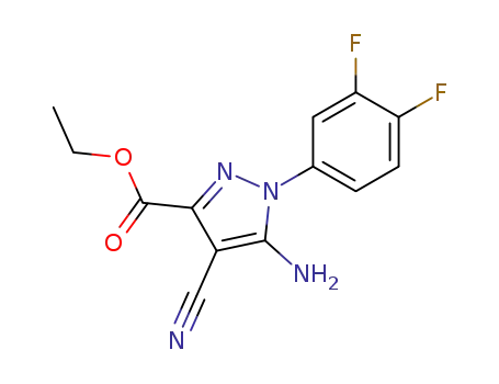 5-amino-4-cyano-1-(3,4-difluoro-phenyl)-1H-pyrazole-3-carboxylic acid ethyl ester