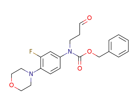 (3-fluoro-4-morpholin-4-yl-phenyl)-(3-oxo-propyl)-carbamic acid benzyl ester