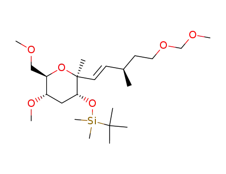 tert-Butyl-[(2S,3R,5S,6R)-5-methoxy-2-((E)-(R)-5-methoxymethoxy-3-methyl-pent-1-enyl)-6-methoxymethyl-2-methyl-tetrahydro-pyran-3-yloxy]-dimethyl-silane