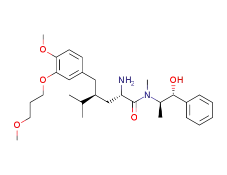 (2S,4S)-2-Amino-4-[4-methoxy-3-(3-methoxy-propoxy)-benzyl]-5-methyl-hexanoic acid ((1R,2R)-2-hydroxy-1-methyl-2-phenyl-ethyl)-methyl-amide