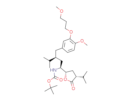 1,1-dimethylethyl [(1S,3S)-3-[[4-methoxy-3-(3-methoxypropoxy)phenyl]methyl]-4-methyl-1-[(2S,4R)-tetrahydro-4-(1-methylethyl)-5-oxo-2-furanyl]pentyl]carbamate