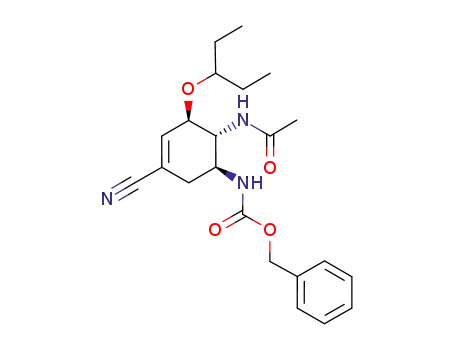(3R,4R,5S)-4-acetylamino-5-benzyloxycarbonylamino-1-cyano-3-(1-ethylpropoxy)cyclohexene