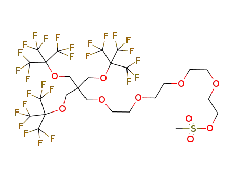 methanesulfonic acid 2-[2-(2-{2-[3-(2,2,2-trifluoro-1,1-bis-trifluoromethyl-ethoxy)-2,2-bis-(2,2,2-trifluoro-1,1-bis-trifluoromethyl-ethoxymethyl)-propoxy]-ethoxy}-ethoxy)-ethoxy]-ethyl ester