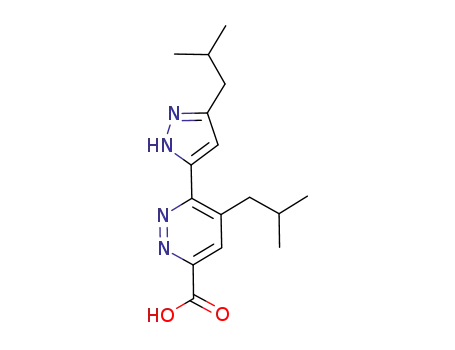 5-iso-butyl-6-(3-iso-butyl-1H-pyrazol-5-yl)pyridazine-3-carboxylic acid