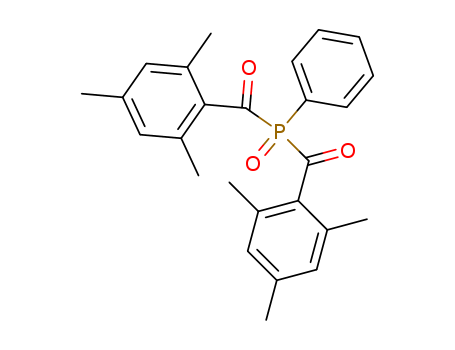 162881-26-7,Phenylbis(2,4,6-trimethylbenzoyl)phosphine oxide,Phosphineoxide, phenylbis(2,4,6-trimethylbenzoyl)- (9CI);Bis(2,4,6-trimethylbenzoyl)phenylphosphine oxide;Phenylbis(2,4,6-trimethylbenzoyl)phosphine oxide;
