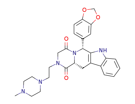 (6R,12AR)-6-benzo[1,3]dioxol-5-yl-2-[2-(4-methylpiperazin-1-yl)ethyl]-2,3,6,7,12,12a-hexahydropyrazino[1',2':1,6]pyrido[3,4-b]indole-1,4-dione