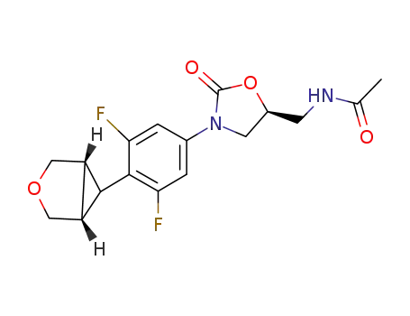 N-[((5S)-3-{3,5-difluoro-4-[exo-(1R,5S)-3-oxabicyclo[3.1.0]hex-6-yl]phenyl}-2-oxo-1,3-oxazolidin-5-yl)methyl]acetamide