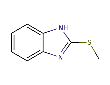Molecular Structure of 7152-24-1 (2-(METHYLTHIO)BENZIMIDAZOLE)