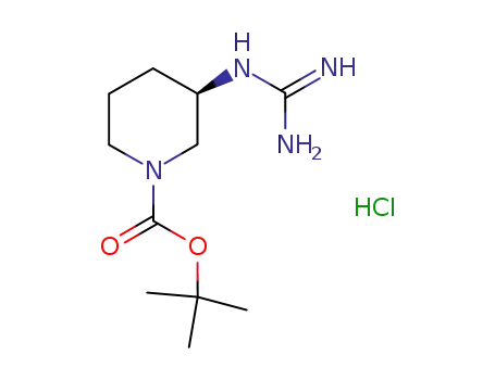 tert-butyl (3R)-3-{[amino(imino)methyl]amino}piperidine-1-carboxylate hydrochloride