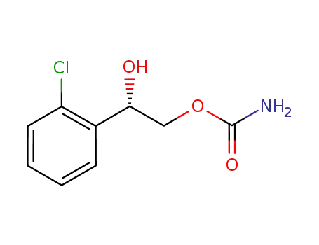 Molecular Structure of 194085-75-1 (2-(2-CHLOROPHENYL)-2-HYDROXYETHYL CARBAMATE)