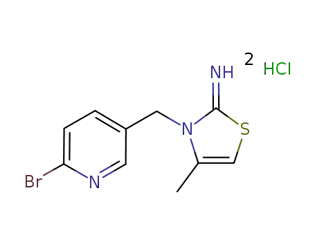 3-(6-bromo-3-pyridyl)methyl-2-imino-4-methyl-2,3-dihydrothiazole hydrochloride