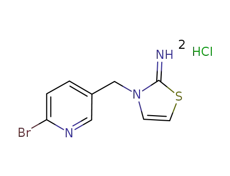 3-(6-bromo-3-pyridyl)methyl-2-imino-2,3-dihydrothiazole hydrochloride