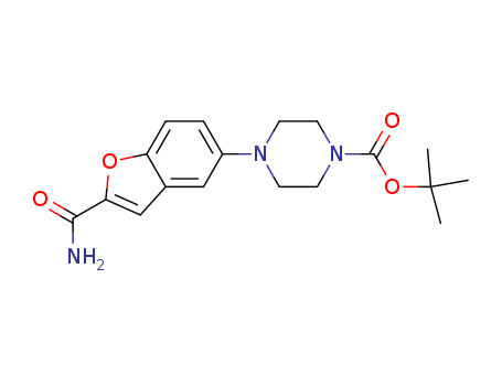 5-(4-tert-Butoxycarbonyl-1-piperazinyl)benzofuran-2-carboxamide