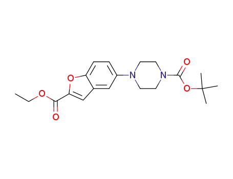 ethyl 5-(4-tert-butoxycarbonyl-1-piperazinyl)benzofuran-2-carboxylate