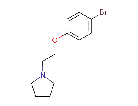 Molecular Structure of 1081-73-8 (N-[2-(4-Bromophenoxy)ethyl]pyrrolidine)