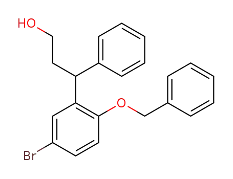 (+/-)-3-(2-benzyloxy-5-bromophenyl)-3-phenylpropane-1-ol