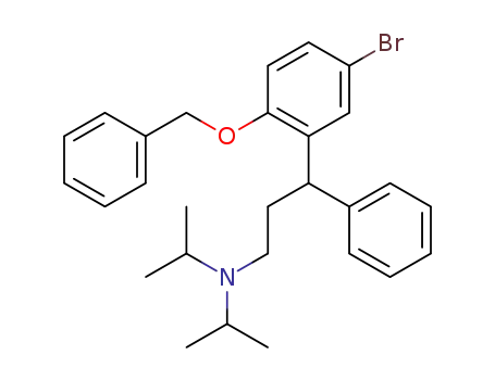 (+/-)-N,N-diisopropyl-3-(2-benzyloxy-5-bromophenyl)-3-phenylpropylamine