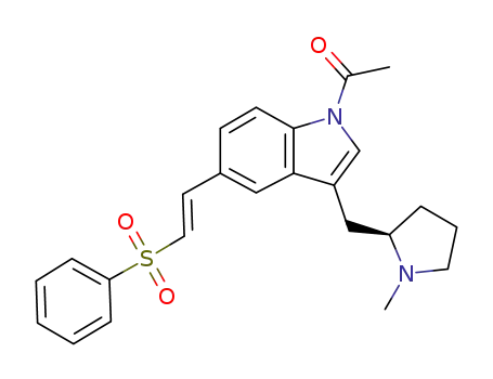 (R,E)-1-(3-((1-methylpyrrolidin-2-yl)methyl)-5-(2-(phenylsulfonyl)vinyl)-1H-indol-1-yl)ethan-1-one
