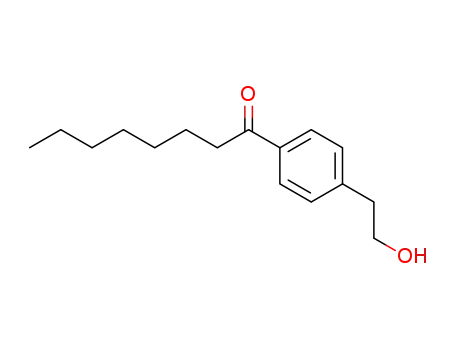 Molecular Structure of 219307-07-0 (2-(4-octanoylphenyl)ethanol)
