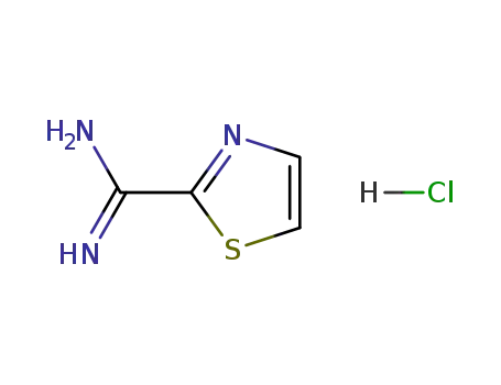 Molecular Structure of 247037-82-7 (2-Thiazolecarboxamidine Hydrochloride)