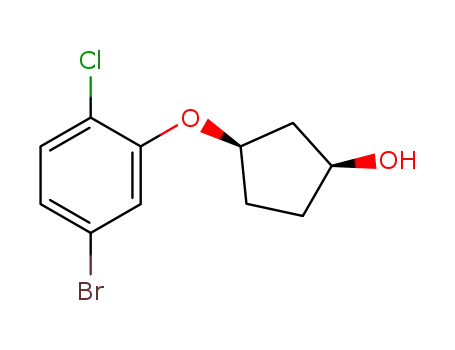 1-bromo-3-(cis-3-hydroxy-cyclopent-1-yloxy)-4-chloro-benzene