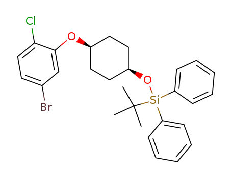 1-bromo-3-[cis-4-(tert-butyl-diphenylsilyloxy)-cyclohexyloxy]-4-chloro-benzene