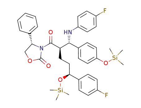 (4S)-3-[(2R,5S)-5-(4-fluorophenyl)-2-[(S)-[(4-fluorophenyl)amino]({4-[(trimethylsilyl)oxy]phenyl})methyl]-5-[(trimethylsilyl)oxy]pentanoyl]-4-phenyl-1,3-oxazolidin-2-one