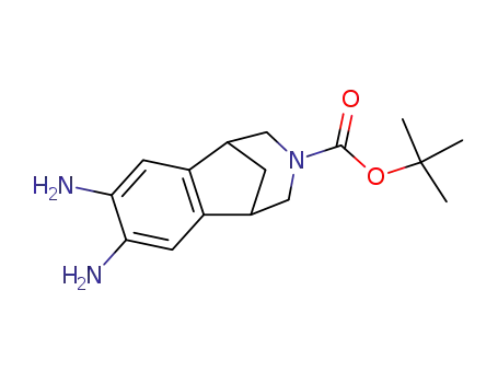 Molecular Structure of 230615-61-9 (1,5-Methano-3H-3-benzazepine-3-carboxylic acid,
7,8-diamino-1,2,4,5-tetrahydro-, 1,1-dimethylethyl ester)