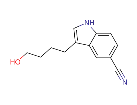 1H-Indole-5-carbonitrile, 3-(4-hydroxybutyl