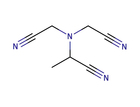 Molecular Structure of 185257-07-2 (Propanenitrile, 2-[bis(cyanomethyl)amino]- (9CI))