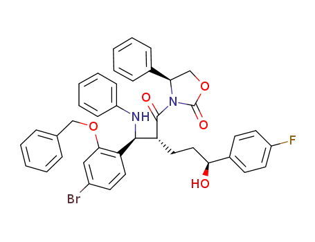 (S)-3-[(2R,5S)-2-[(S)-(2-benzyloxy-4-bromo-phenyl)-phenylamino-methyl]-5-(4-fluoro-phenyl)-5-hydroxy-pentanoyl]-4-phenyl-oxazolidin-2-one