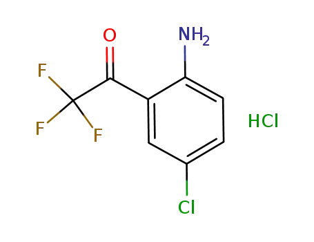 Molecular Structure of 173676-59-0 (4-Chloro-2-(trifluoroacetyl)aniline hydrochloride)