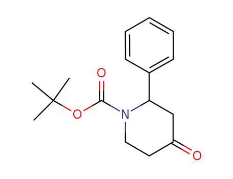 Molecular Structure of 849928-30-9 (1-BOC-2-PHENYL-PIPERIDIN-4-ONE)