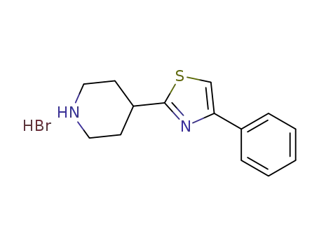 4-(phenylthiazol-2-yl)-piperidine hydrobromide