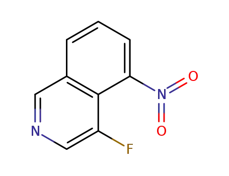 Molecular Structure of 928664-13-5 (Isoquinoline, 4-fluoro-5-nitro-)