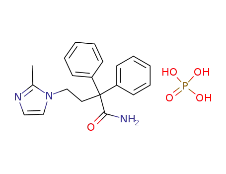 4-(2-methyl-1-imidazolyl)-2,2-diphenylbutanamide phosphate