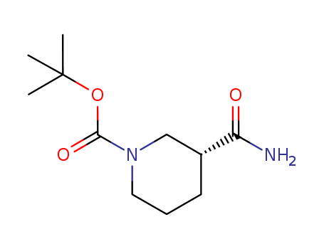 1-PIPERIDINECARBOXYLIC ACID, 3-(AMINOCARBONYL)-, 1,1-DIMETHYLETHYL ESTER, (3R)-