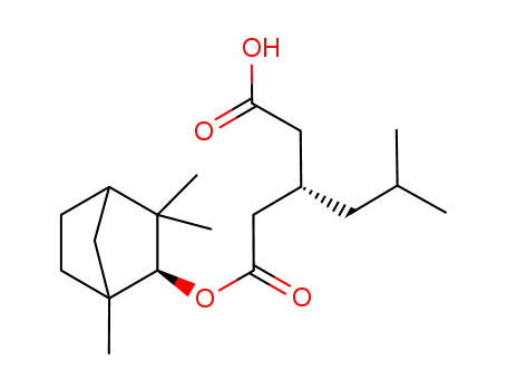 (S)-3-{[(2S-1,3,3,trimethylbicyclo[2.2.1]heptan-2-yloxy)carbonyl]methyl}-5-methylhexanoic aic