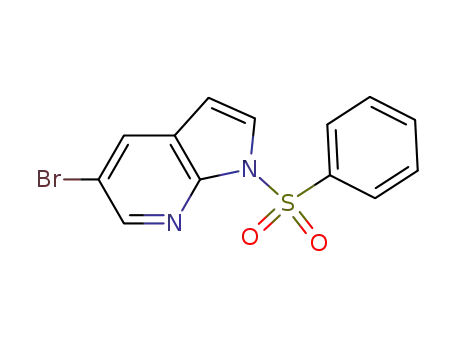 Molecular Structure of 1001070-33-2 (1-BENZENESULFONYL-5-BROMO-1H-PYRROLO[2,3-B]PYRIDINE)