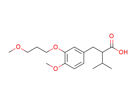 2-isopropyl-3-{2-[3-methoxy(propyloxy)]-4-methoxyphenyl}propionic acid