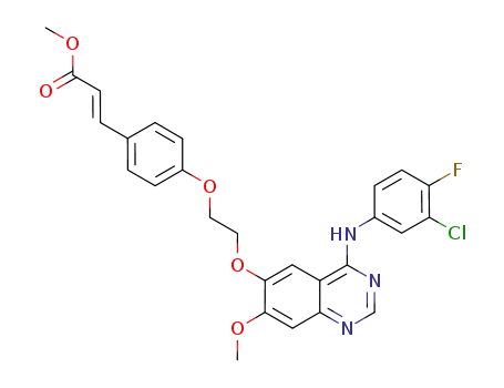(E)-methyl 3-(4-(2-(4-(3-chloro-4-fluorophenylamino)-7-methoxyquinazolin-6-yloxy)ethoxy)phenyl) acrylate