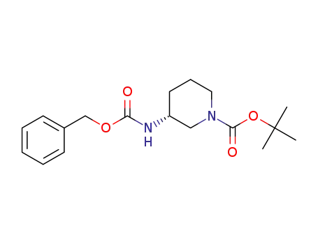 1-Piperidinecarboxylic acid, 3-[[(phenylmethoxy)carbonyl]amino]-, 1,1-dimethylethyl ester, (3R)-