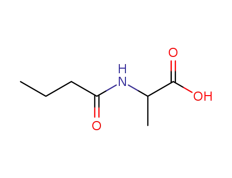 Molecular Structure of 59875-04-6 (2-Butyrylaminopropinicacid)