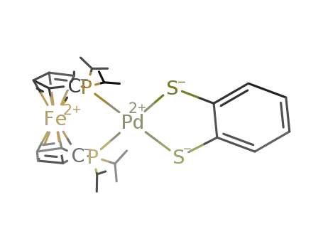 [1,1'-bis(diisopropylphosphino)ferrocene]palladium(II) 1,2-benzenedithiolate