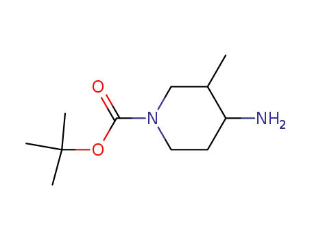 Molecular Structure of 900642-17-3 (tert-Butyl 4-amino-3-methyl-1-piperidinecarboxylate)