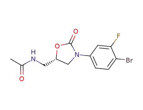 (5S)-N-[[3-(3-fluoro-4-bromophenyl)-2-oxo-oxazolidin-5-yl]methyl]acetamide