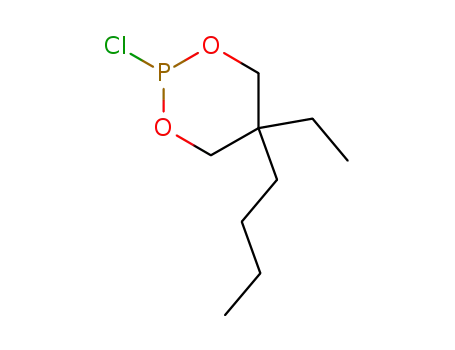 Molecular Structure of 19952-58-0 (5-butyl-2-chloro-5-ethyl-1,3,2-dioxaphosphinane)